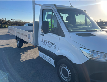 Anderson Roofing Supplies Gears Up with a New Delivery Truck! Article Image