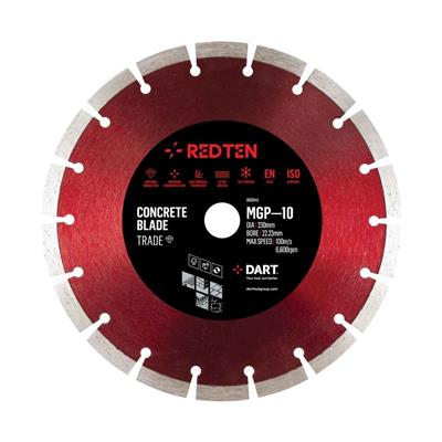 T1-DART Red Ten MGP-10 Diamond Blade 230D x 22B