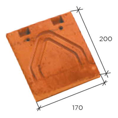 H.F Val de Seine Clay Eave Tile