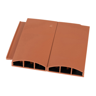 V1-Twin Plain Tile Vent Terracotta 