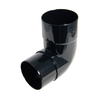 P2-Black 80mm Downpipe Offset Bend 92.5°