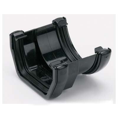 P2-Black 114mm SQ to 112mm Round Gutter Adaptor 