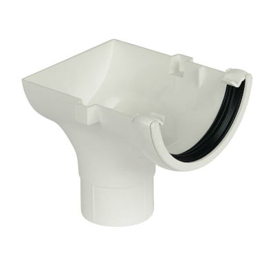 P2-White HR 112mm Stopend Outlet 