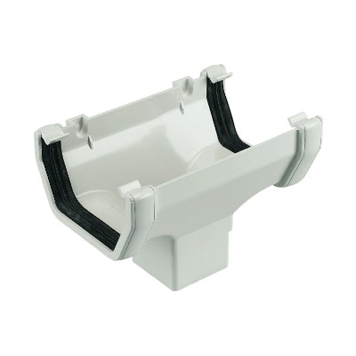 P2-White SQ Line Running Outlet 