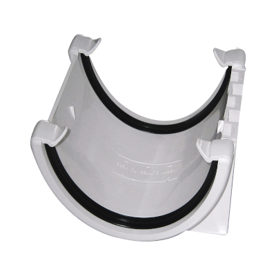 P2-White HR Hi-Cap Gutter Union