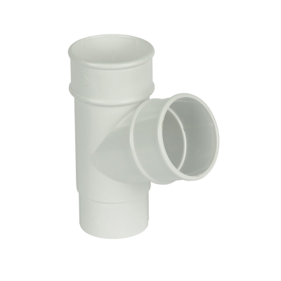 P2-White 68mm Downpipe Branch 67.5°