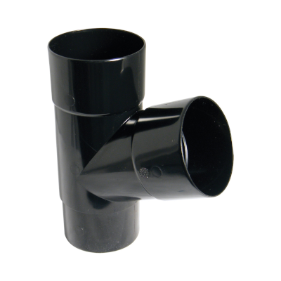 P2-Black 80mm Downpipe Branch 67.5°