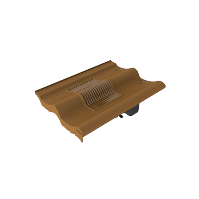V1-Timloc Double PANTILE Tile Vent Brown 