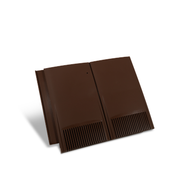 V1-Ulti-Mate Plain Tile Vent Double Brown