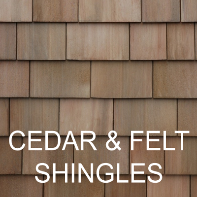 Cedar & Felt Roofing Shingles